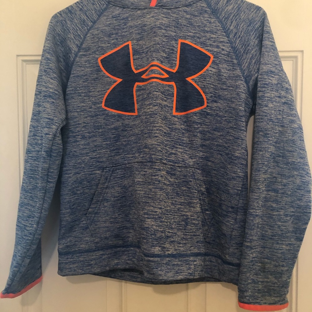 Boys Under Armor blue and orange sweatshirt